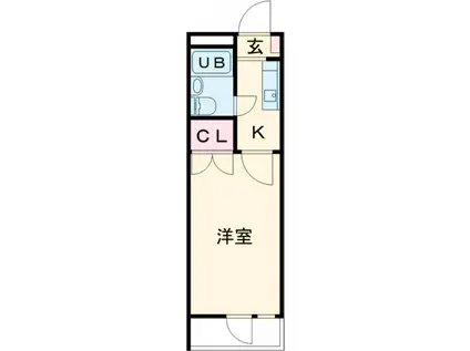 ビラ・ボルベルク(1K/1階)の間取り写真