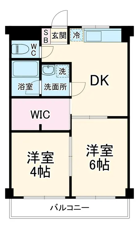 ドミール多摩 2階階 間取り