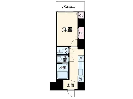 MARRIAGE ICHIKAWA(1K/4階)の間取り写真