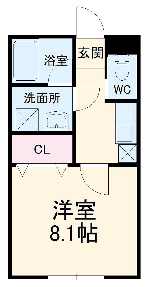 AMBITION BINGO(1K/3階)の間取り写真