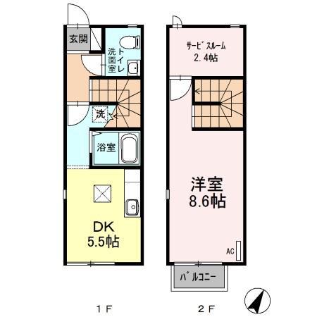 プレジオ　I(1DK)の間取り写真