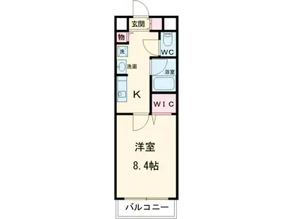 阪急電鉄京都線 西院駅(阪急) 徒歩8分 4階建 築16年(1K/3階)の間取り写真