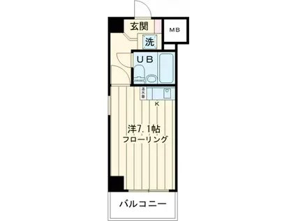 ダイアパレス新小岩第3(1K/4階)の間取り写真