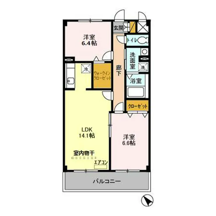 モントワール長浦 3階階 間取り