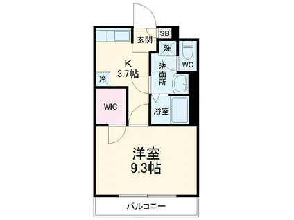 身延線 柚木駅(ＪＲ) 徒歩11分 3階建 築24年(1K/2階)の間取り写真