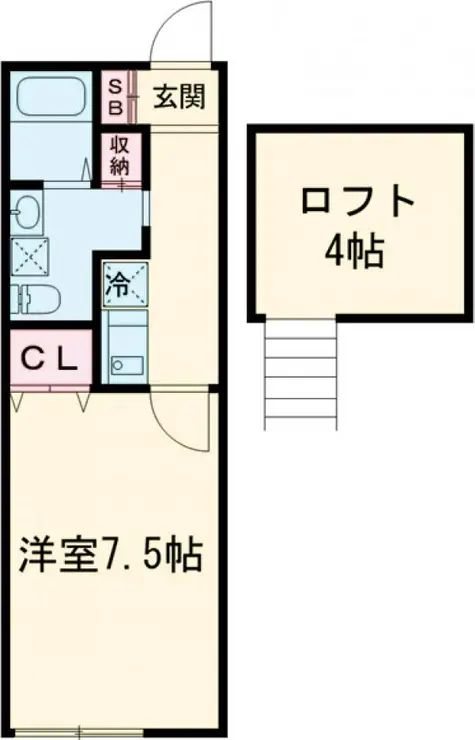 カトルセゾン調布 2階階 間取り