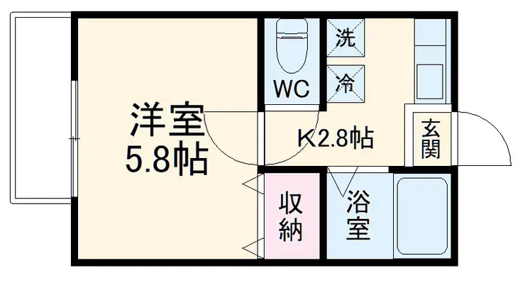 グリーンヒル弐番館 1階階 間取り