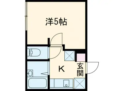 FELICE Ⅱ(1K/2階)の間取り写真