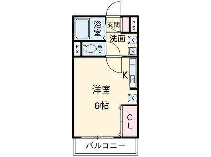 I-STAGE岡崎(ワンルーム/1階)の間取り写真