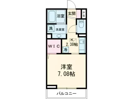 セジュール南阿佐ヶ谷1(1K/1階)の間取り写真