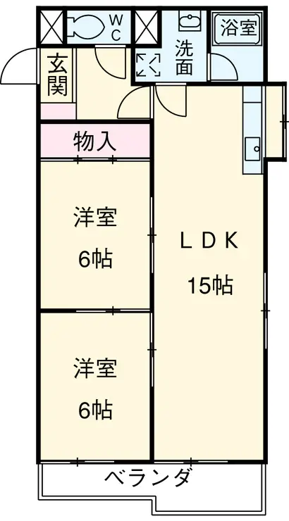 アルスつきみ野 1階階 間取り