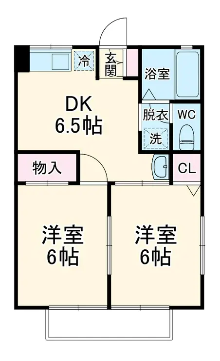 シティハイム松田 2階階 間取り