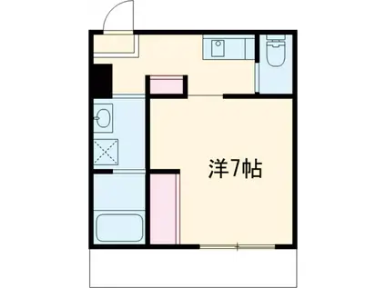 メルディア小菅1丁目(1K/3階)の間取り写真