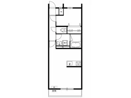 リブリ・MONTANAⅡ(1LDK/1階)の間取り写真