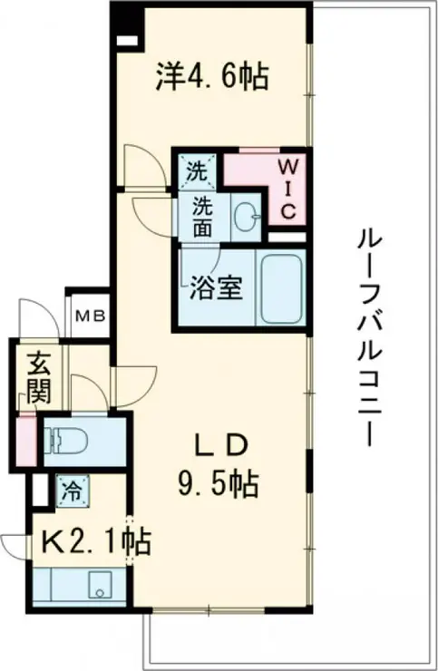 サットンアリビオ八王子 7階階 間取り