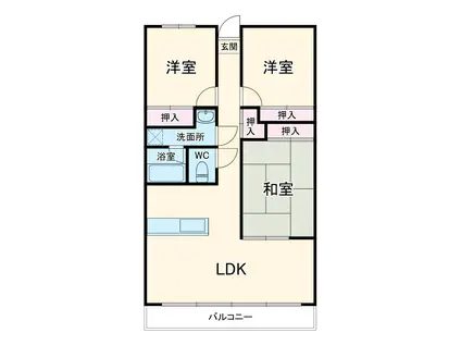 ARCADIA Ⅱ(3LDK/4階)の間取り写真