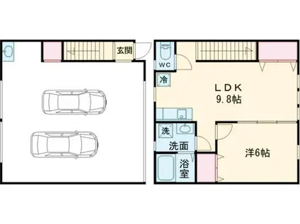 インセル葛飾Ⅰ(1LDK)の間取り写真