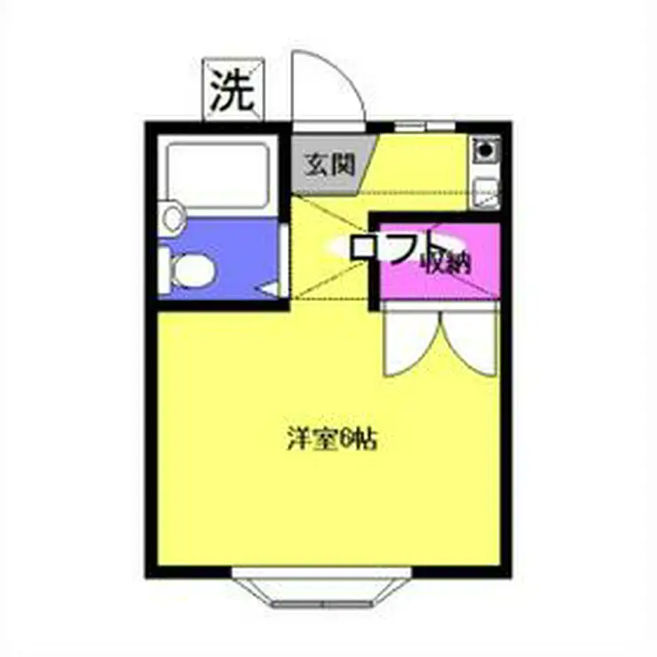 シャルム妻田 2階階 間取り