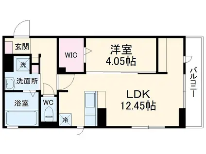 ソル ド レーヴ アッシュ(1LDK/2階)の間取り写真