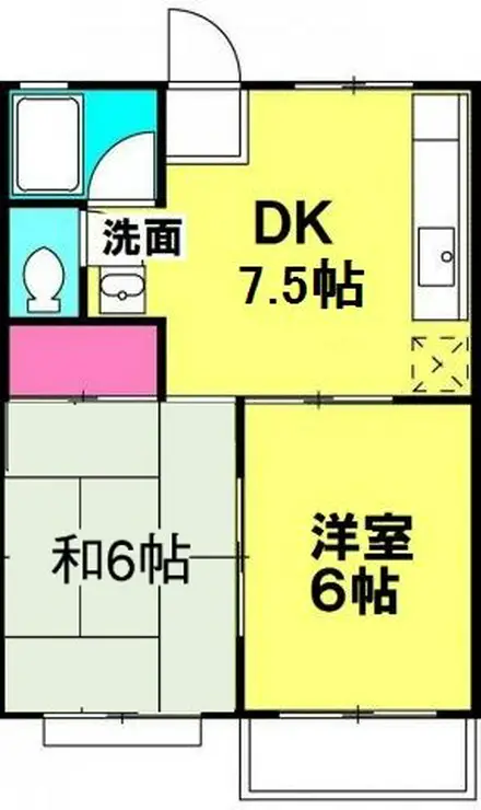 アメリカンハイツC 2階階 間取り