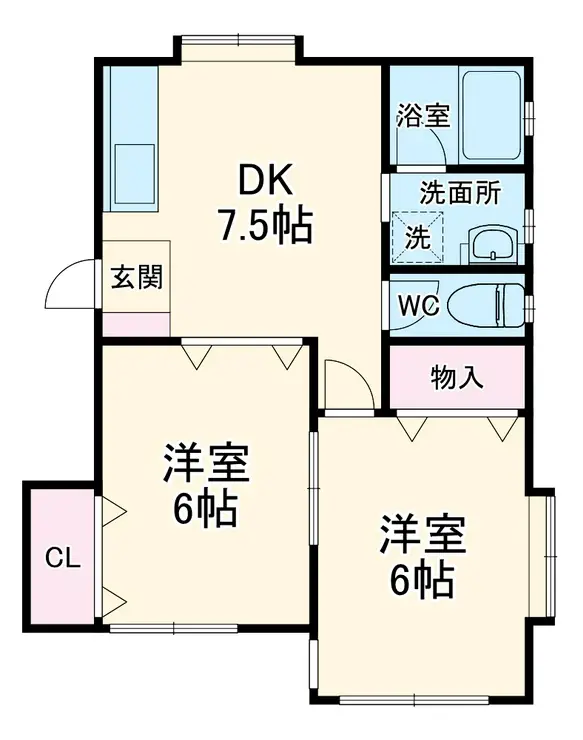 カーサTIKI鬼越 1階階 間取り