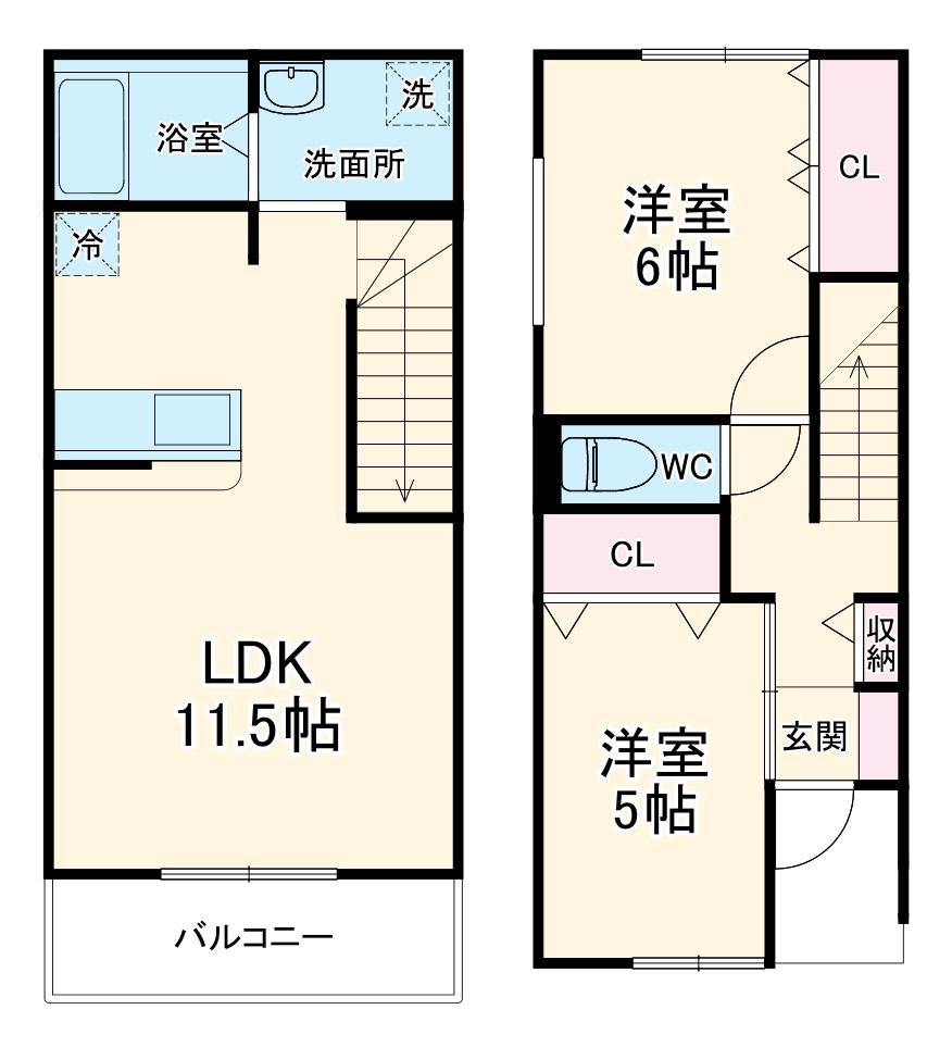 ｓｉｅｓｔａ　ＳＯＢＩ−Ｖ(2LDK)の間取り写真