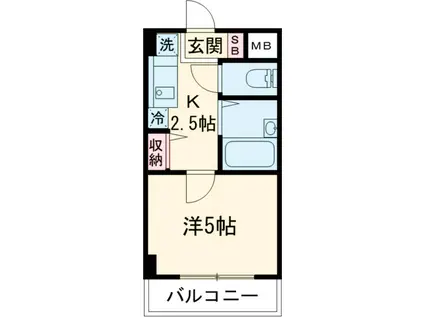 エポック.ASA(1K/3階)の間取り写真