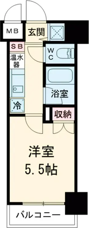 菱和パレス上馬 5階階 間取り