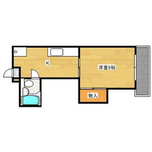 ミリアン千原ロイヤル(1K/3階)の間取り写真