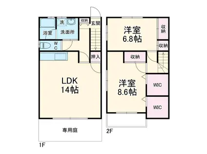 アロッジオ　Ｂ(2LDK)の間取り写真