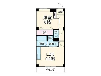イル・ボヌール(1LDK/1階)の間取り写真