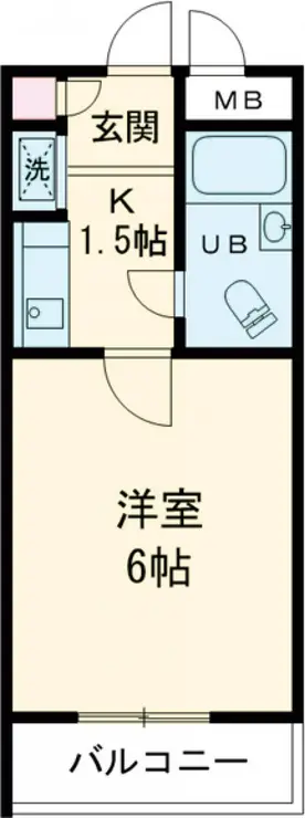 アサカシオン大岡山 1階階 間取り