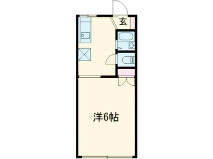 レスピディーザ(1K/2階)の間取り写真