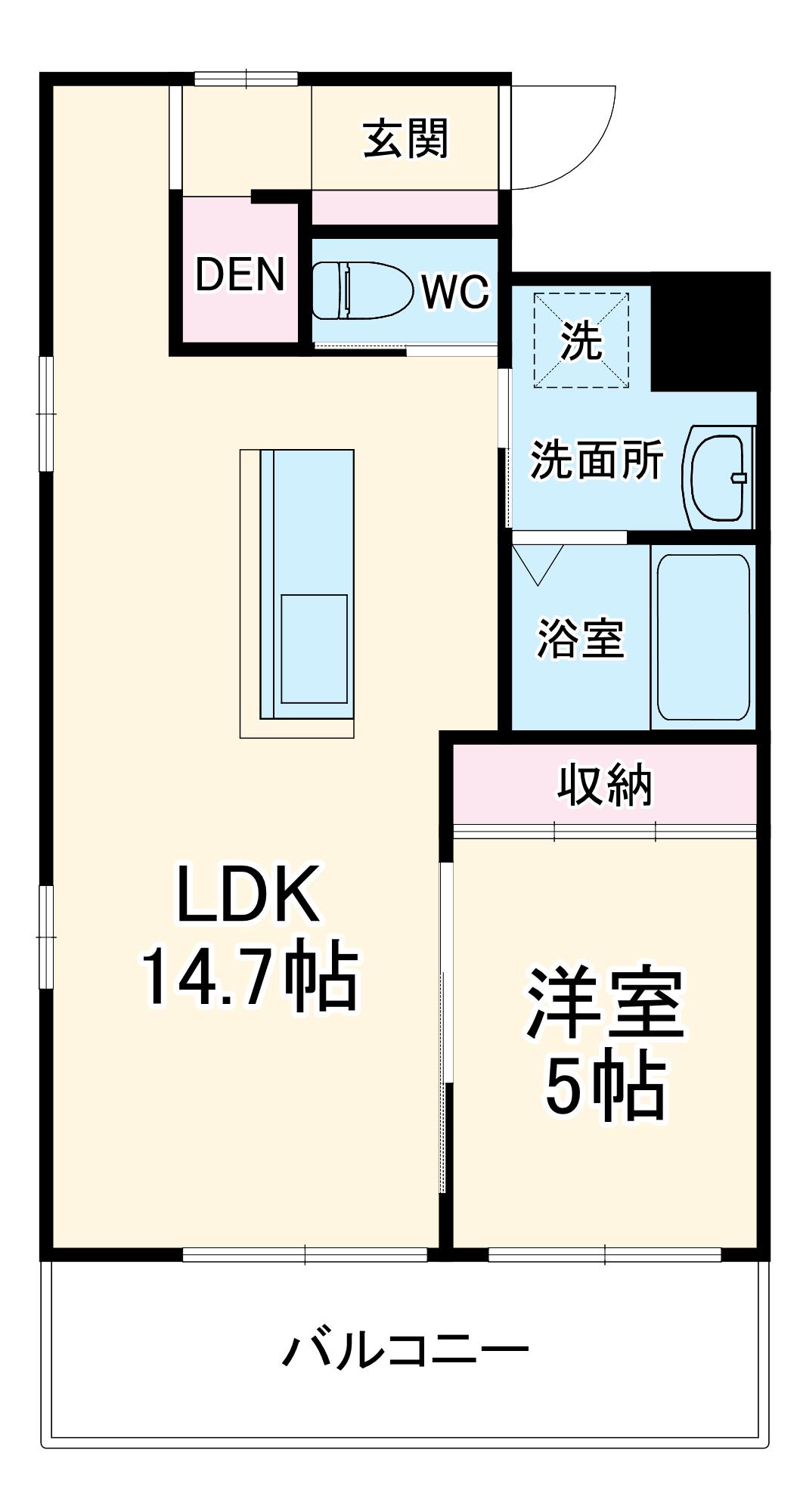 COMODO KOWA(1LDK/2階)の間取り写真