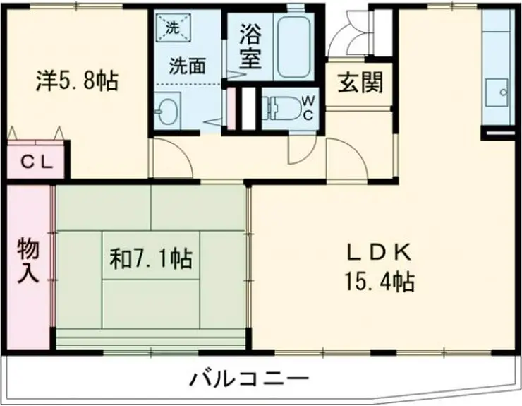 エルナス江戸川 2階階 間取り