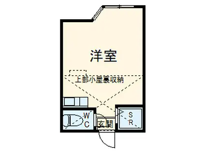 ユナイト瀬ヶ崎エリオット(ワンルーム/1階)の間取り写真