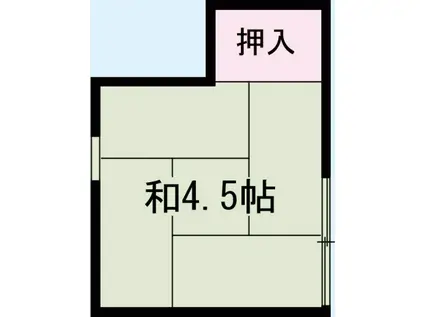 大和莊 本館(ワンルーム/1階)の間取り写真