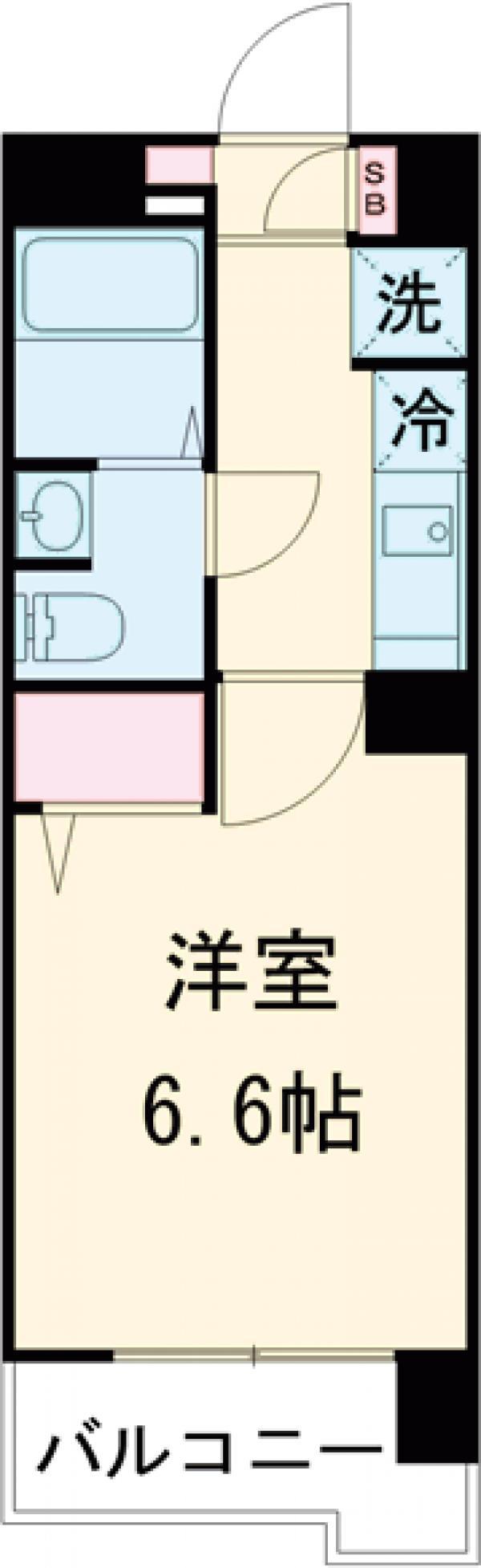 XEBEC高井戸(1K/3階)の間取り写真