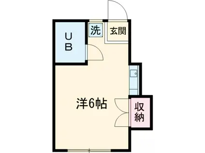MDM KOIWA 2ND(ワンルーム/2階)の間取り写真