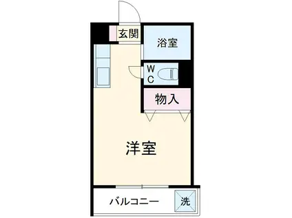 ジュネパレス松戸第2(ワンルーム/2階)の間取り写真