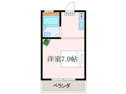 メゾン15(1K/3階)の間取り写真