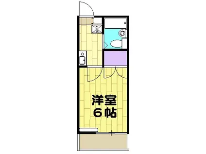 ロイヤル和光(1K/1階)の間取り写真