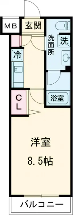 メインステージ新宿中井 3階階 間取り