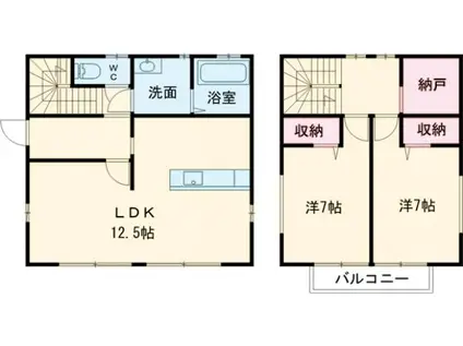 高崎線 高崎駅(ＪＲ) 徒歩31分 1階建 築19年(2LDK)の間取り写真
