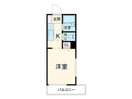 ウィンダンシー三春台(ワンルーム/2階)の間取り写真