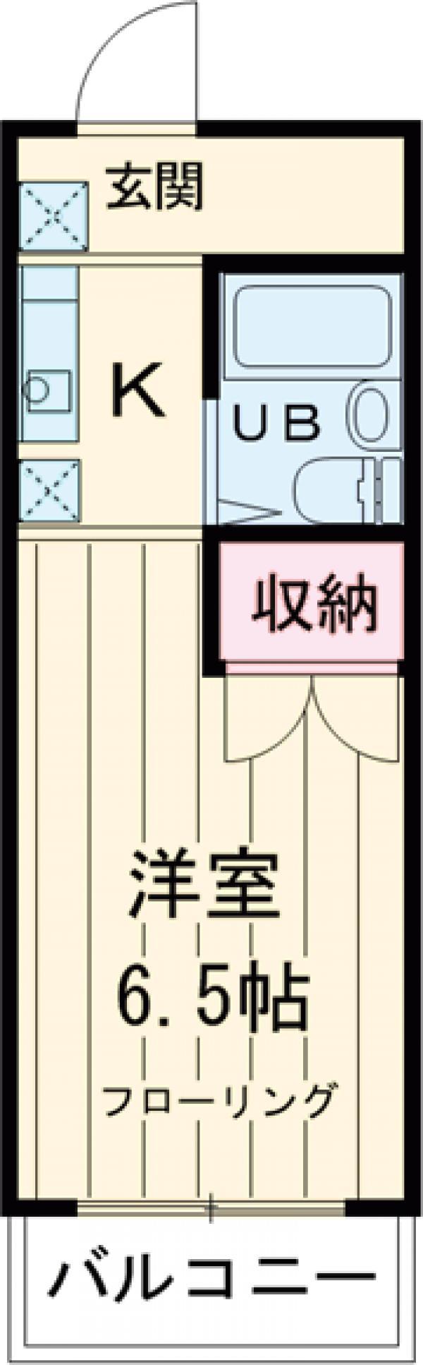 ヒルサイドメゾン高幡(1K/3階)の間取り写真