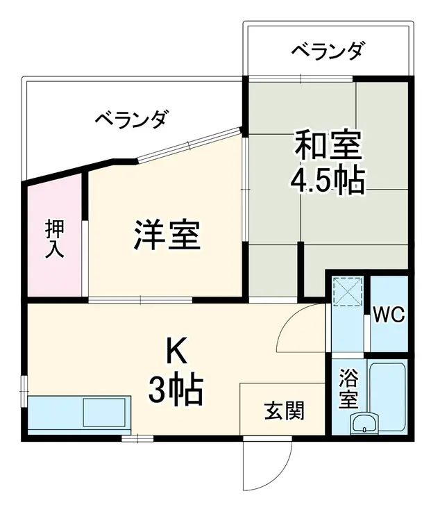 メゾンリバーサイド343 1階階 間取り