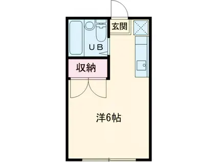 ステラ下豊岡(ワンルーム/2階)の間取り写真