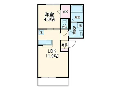 CORNEJO(1LDK/2階)の間取り写真