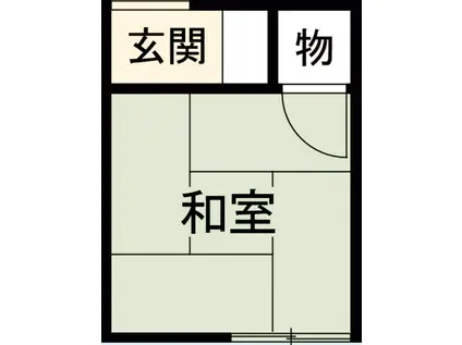 大雪荘(ワンルーム/2階)の間取り写真